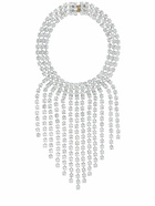 ALESSANDRA RICH - Crystal Necklace W/ Fringes