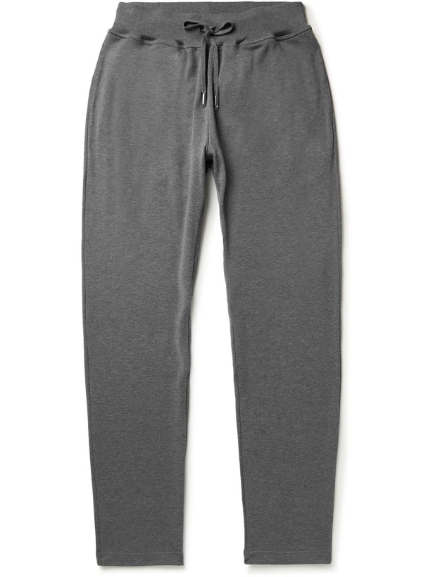 Photo: Kiton - Tapered Cotton-Jersey Sweatpants - Gray