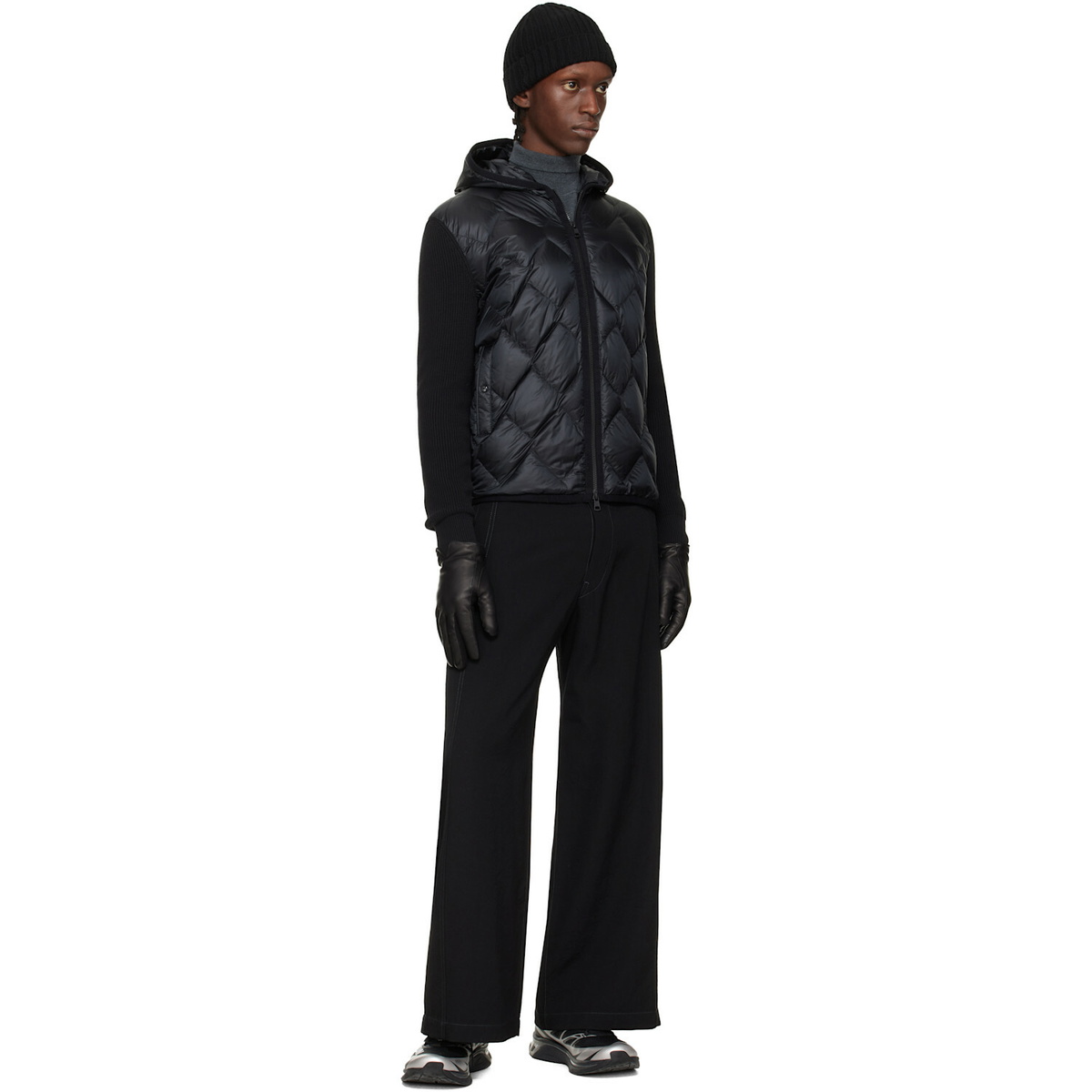 Moncler Black Archivio Cardigan Down Jacket