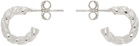 Pearls Before Swine Silver Curb Chain Hoop Earrings