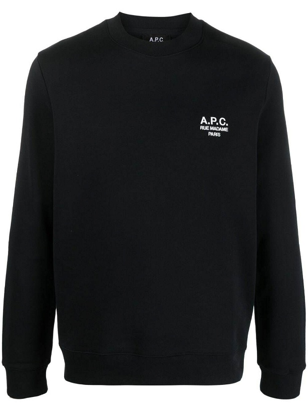 Photo: A.P.C. - Logo Organic Cotton Sweatshirt