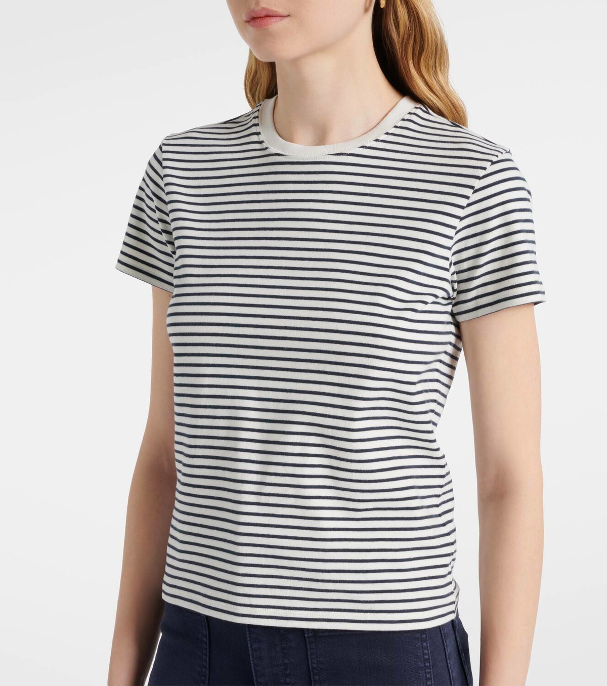 Frame Striped cotton T-shirt