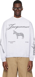JACQUEMUS Gray 'The Âne' Sweatshirt