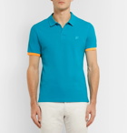 Vilebrequin - Palatin Contrast-Tipped Cotton-Piqué Polo Shirt - Men - Blue