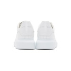 Alexander McQueen White and Silver Toe Cap Oversized Sneakers