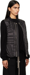 Rick Owens Moncler + Rick Owens Black Megapenta Flight Down Vest