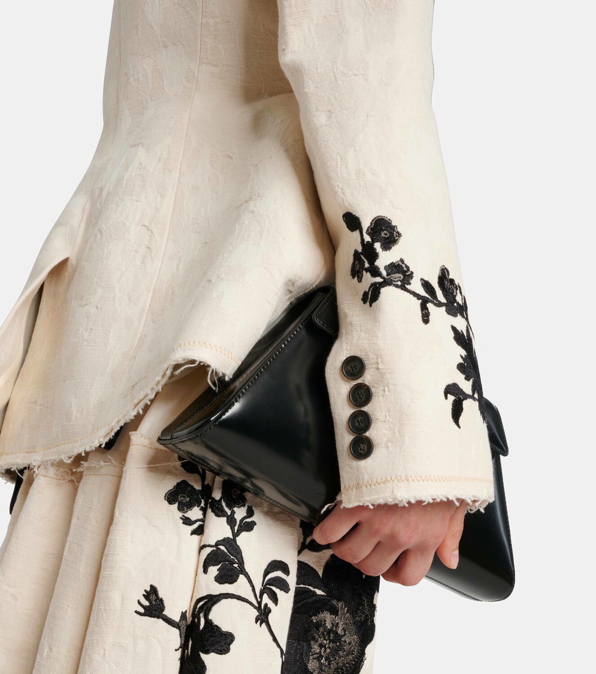 Erdem Embroidered cotton jacquard blazer Erdem