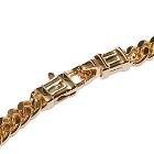 Tom Wood Men's 7.7" Curb Bracelet L in Gold