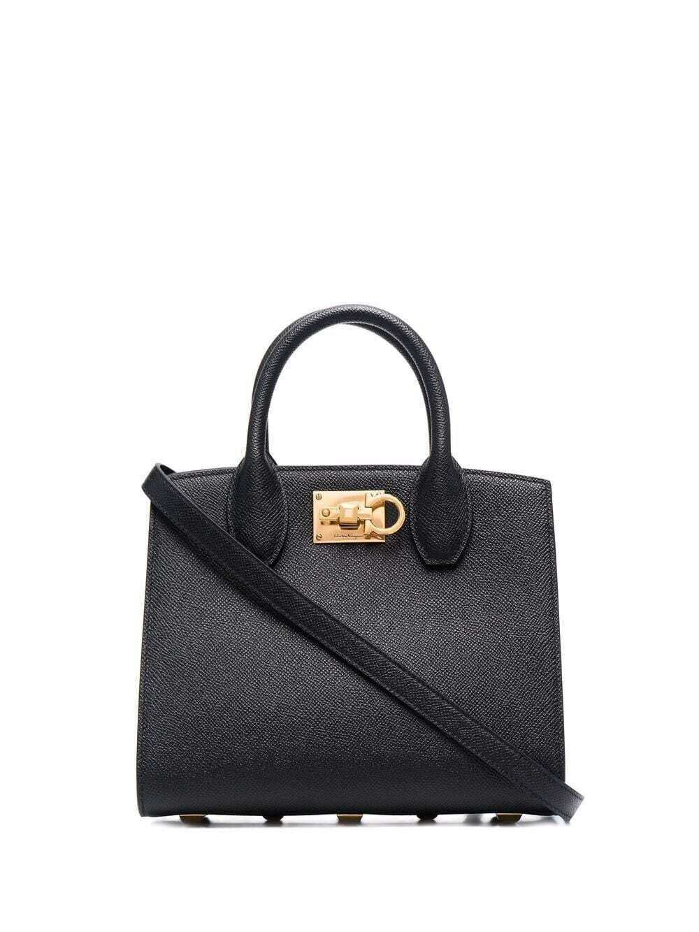 FERRAGAMO - Studio Box Mini Leather Top-handle Bag Salvatore Ferragamo