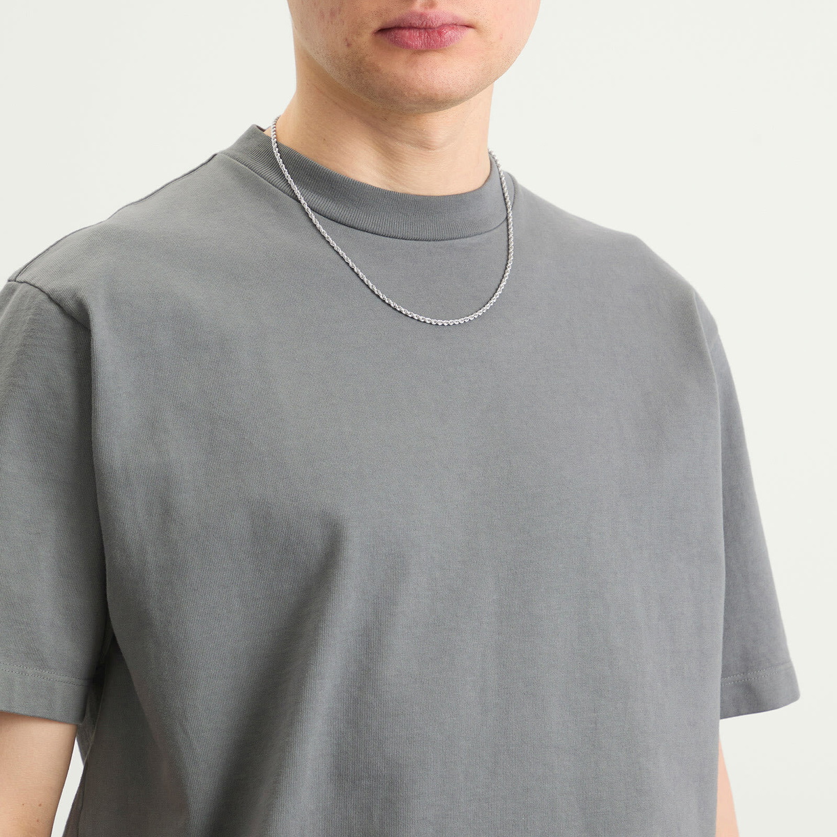 Tom Wood 20.5" Rope Chain Necklace in Silver 