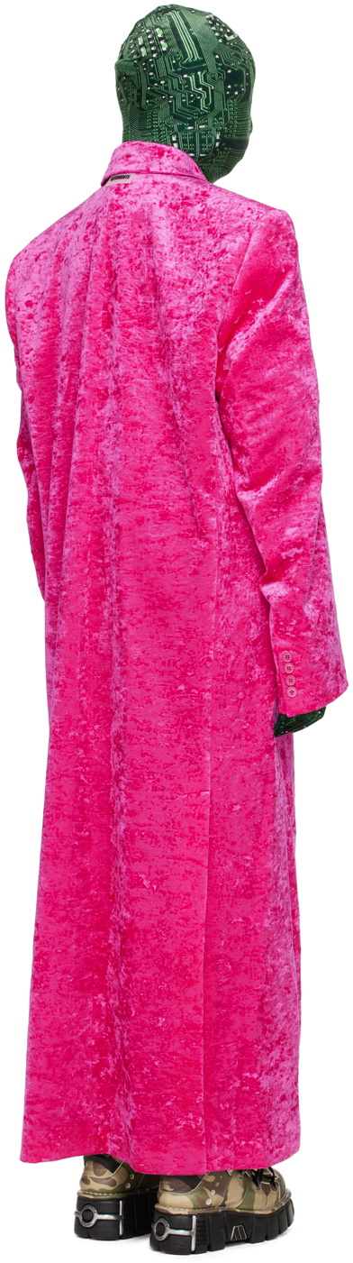 VETEMENTS Pink Button Up Coat