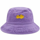 Acne Studios Men's Brimmo Bubble Logo Bucket Hat in Purple