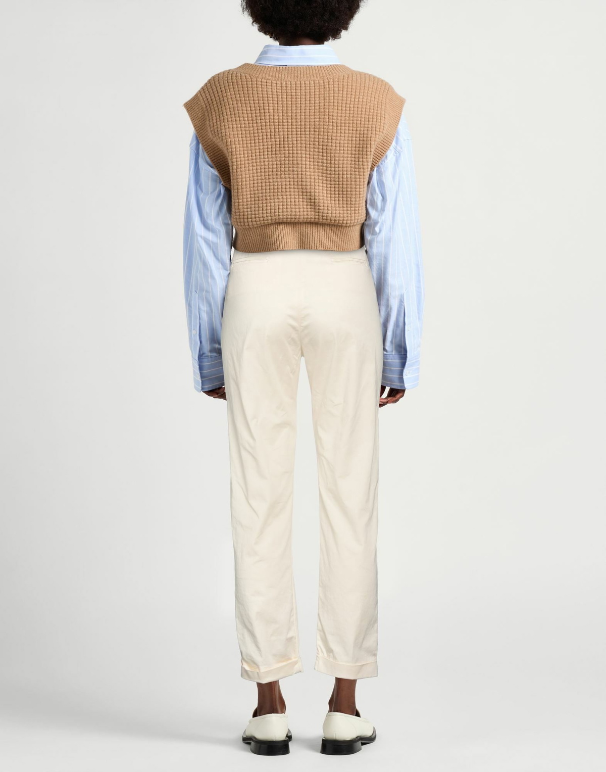 Manila Grace Womens Pants Cream