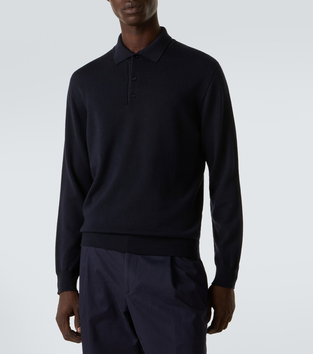 Saman Amel Allen wool polo sweater