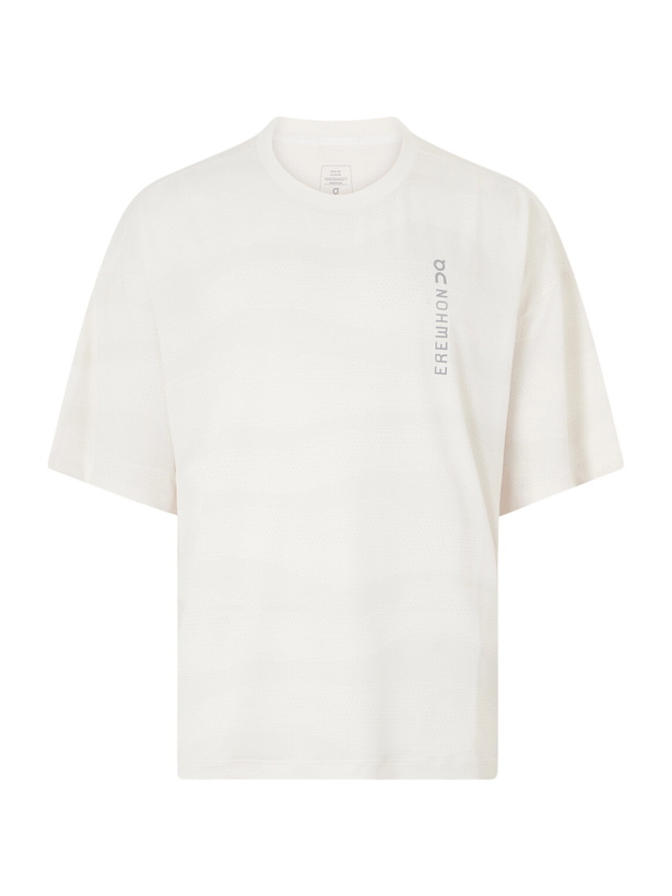 Photo: On - Erewhon Performance Stretch Recycled DryTec™ and Mesh T-Shirt - White
