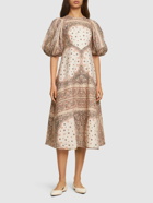 ZIMMERMANN - Day Printed Linen Midi Dress