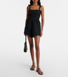 Faithfull Emilia lace-trimmed cotton romper