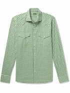 Sid Mashburn - Gingham Cotton-Twill Western Shirt - Green