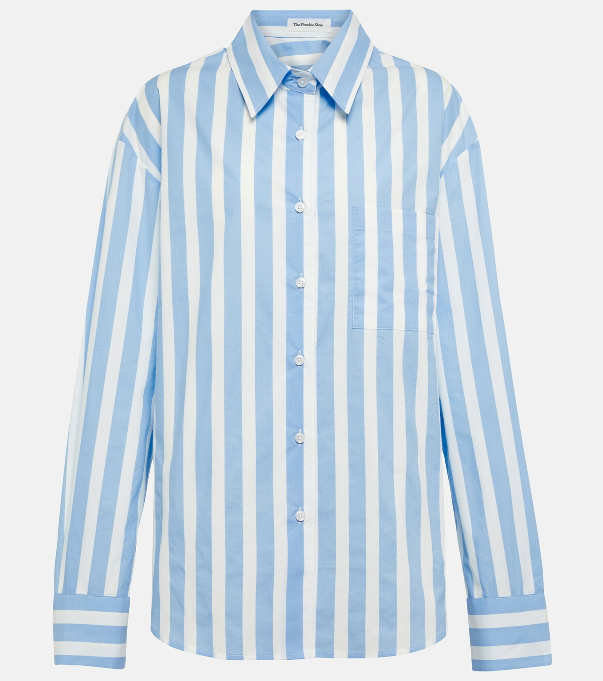 The Frankie Shop - Lui striped cotton shirt The Frankie Shop