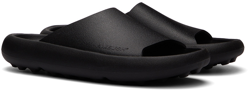 AMBUSH Black Rubber Slides Ambush