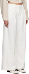 REMAIN Birger Christensen White Pleated Trousers