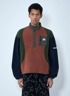Brain Dead Fleece Pullover With Button Placket
