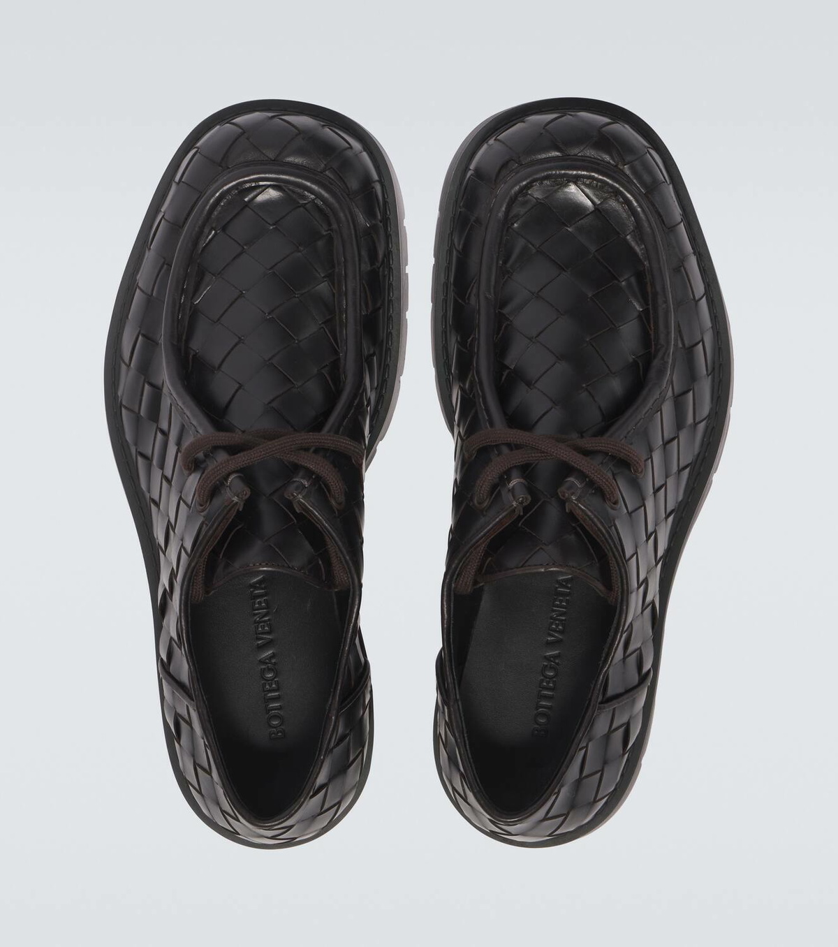 Bottega Veneta Haddock Intrecciato leather Derby shoes