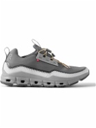 ON - Cloudaway Faux Suede-Trimmed Recycled-Mesh and Ripstop Running Sneakers - Gray