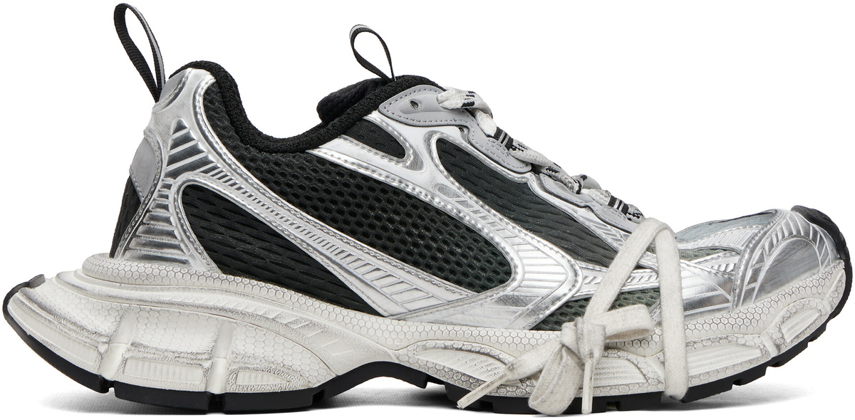 Balenciaga Silver & Black 3XL Gradient Sneakers
