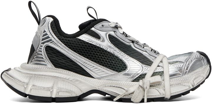 Photo: Balenciaga Silver & Black 3XL Gradient Sneakers