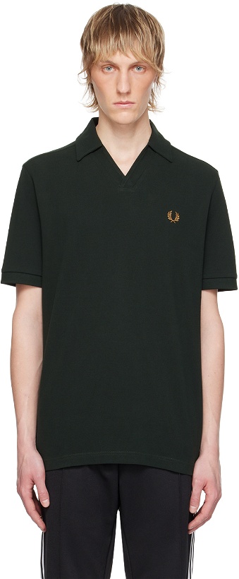 Photo: Fred Perry Green Open Placket Polo