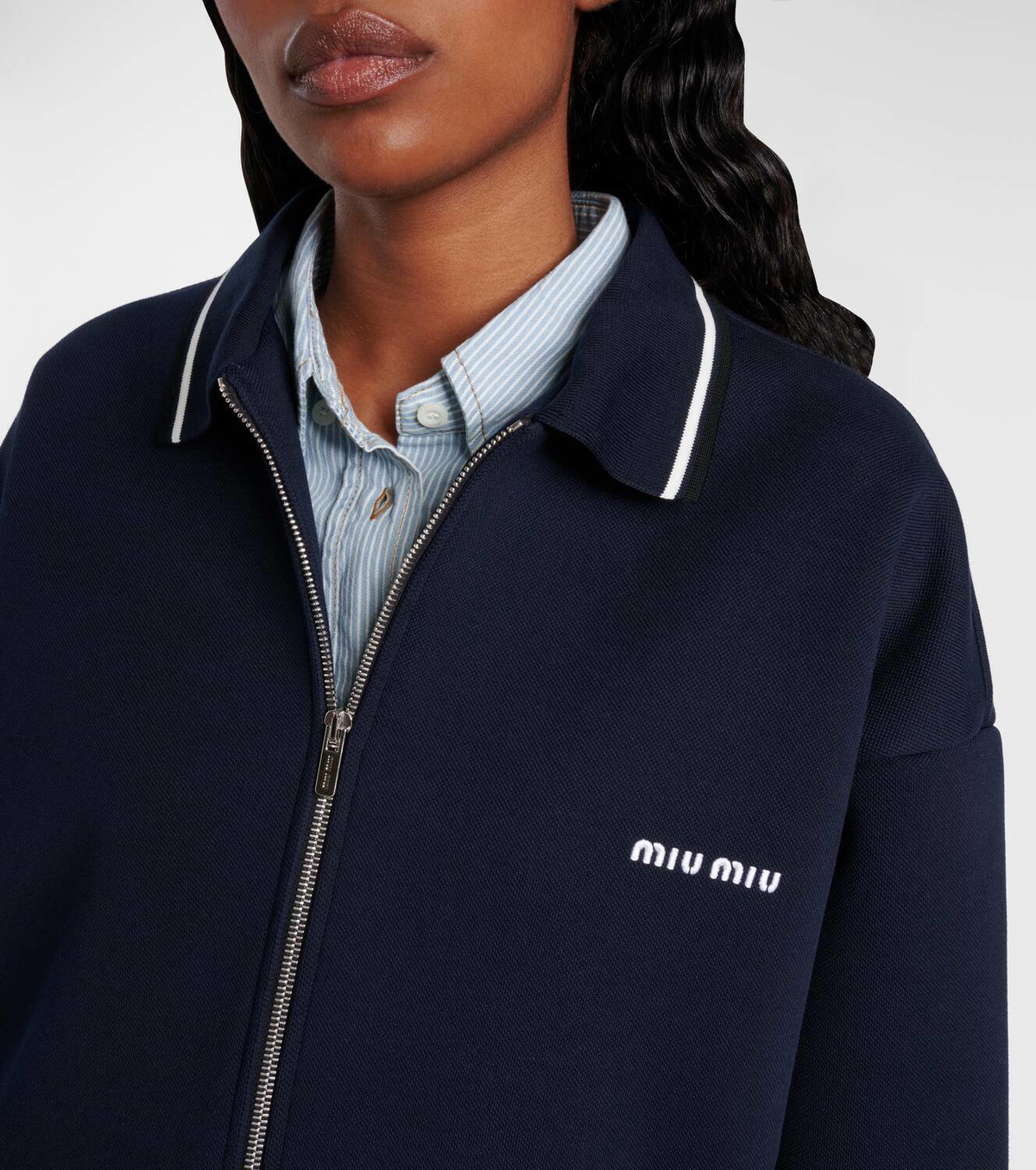 ジャケット MIU MIU COTTON BLOUSON JACKET 18118870_38448607_600.jpg