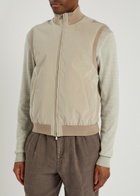 Brunello Cucinelli Water Resistant Sleeveless Nylon Gilet Brown