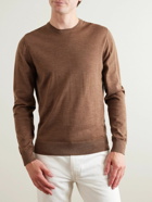 Mr P. - Merino Wool Sweater - Brown
