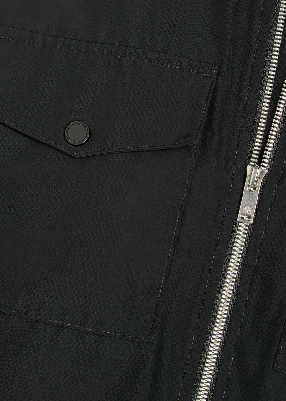 Moose Knuckles Charlesbourg Shell Overshirt Black