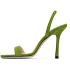 Jimmy Choo Green Jenn 100 Heeled Sandals