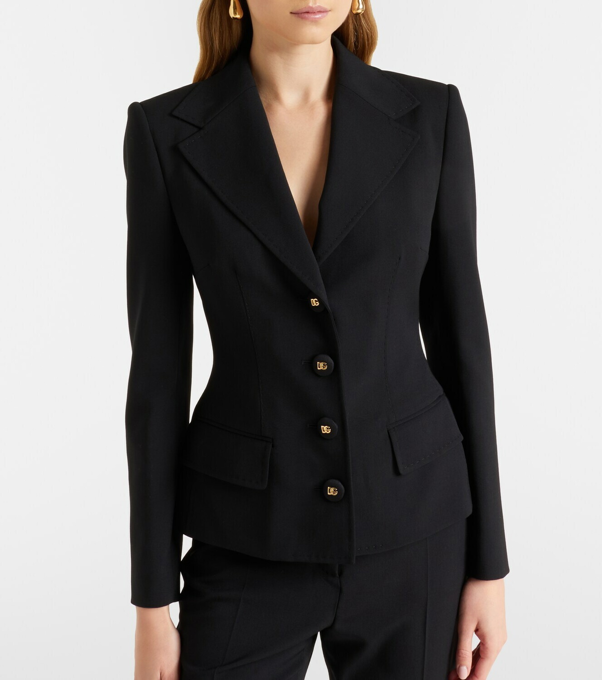 Dolce&Gabbana DG wool-blend blazer
