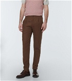 Kiton - Straight linen pants