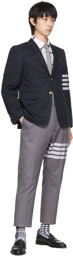 Thom Browne Grey 4-Bar Trousers