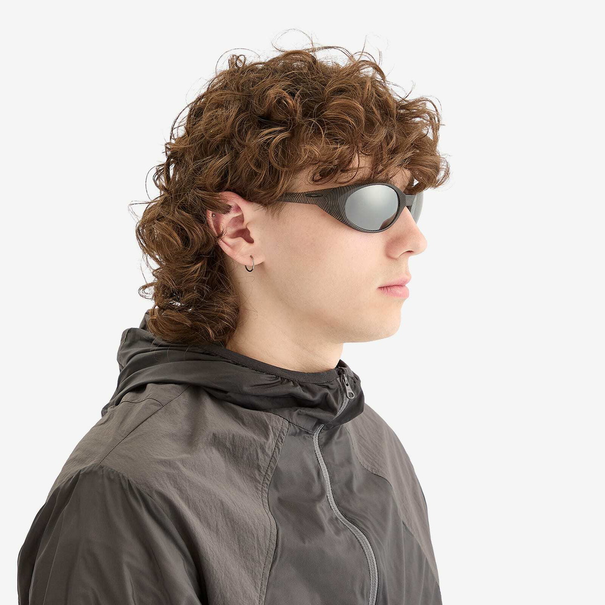 Oakley Eyejacket Redux Sunglasses in Matte Grey Ink Fingerprint/Prizm Black 