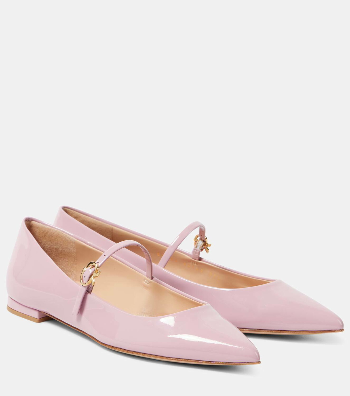 Gianvito Rossi Ribbon Jane 05 patent leather Mary Jane flats Gianvito Rossi