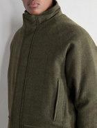 Purdey - Checked Wool-Tweed Field Coat - Green