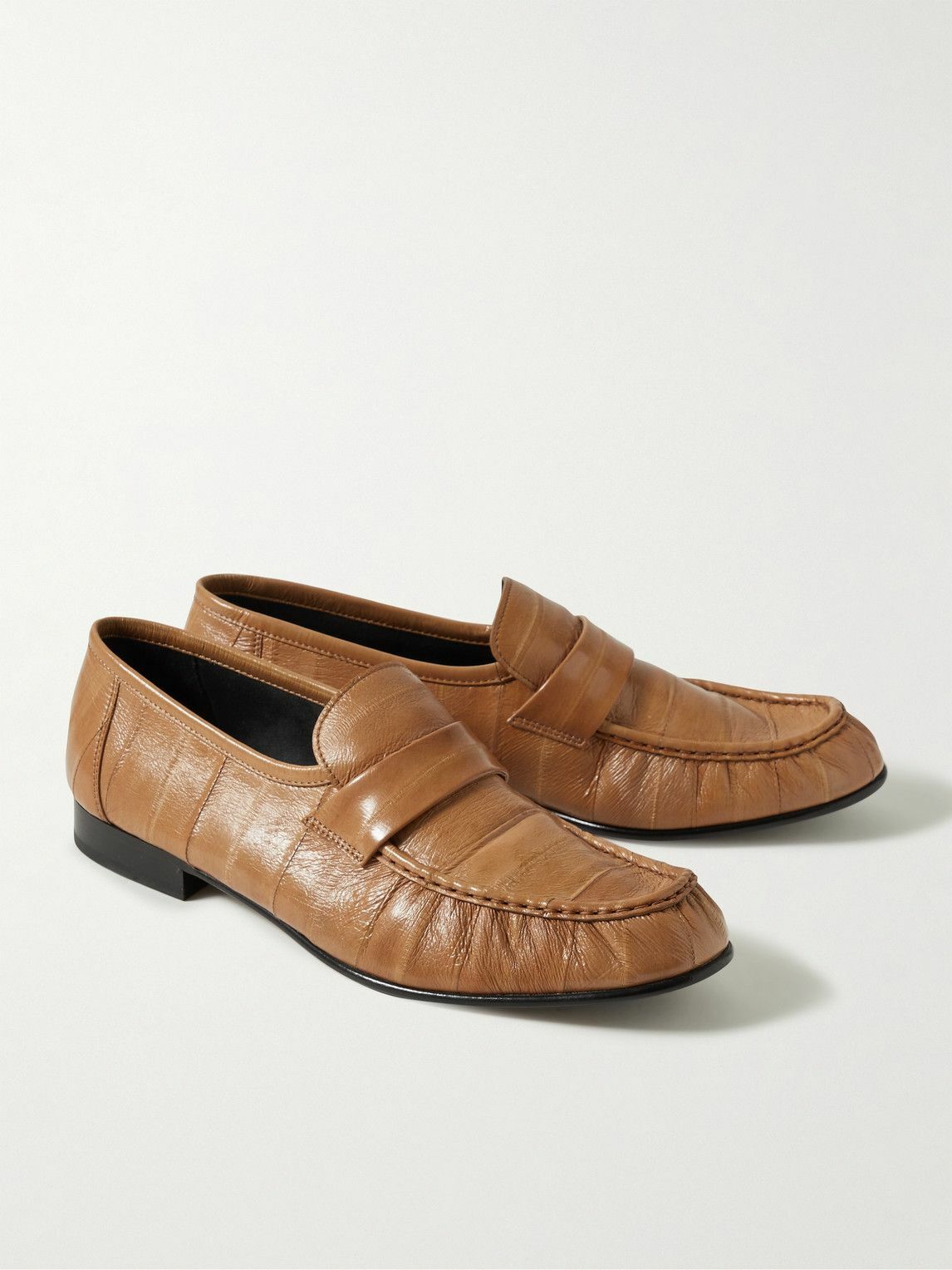 The Row Leather Loafers Brown The Row