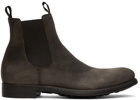 Officine Creative Grey Suede Chronicle 2 Chelsea Boots