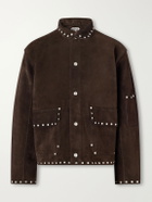 BODE - Studded Suede Jacket - Brown