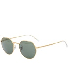 Ray-Ban Jack Sunglasses in Gold/Green