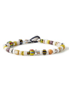 MIKIA - Multi-Stone and Sterling Silver Beaded Bracelet - Yellow