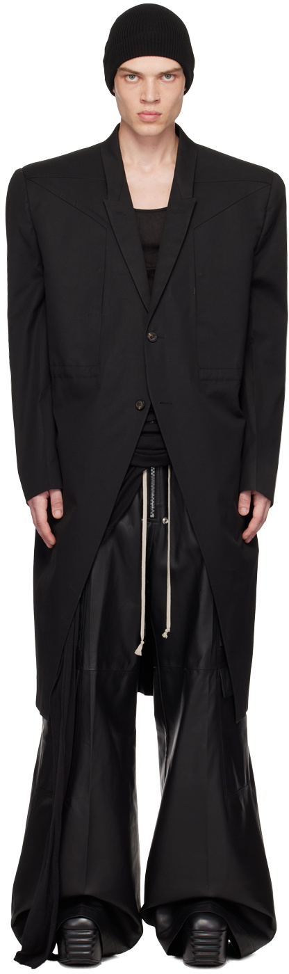 Rick Owens Black Jumbo Tatlin Coat