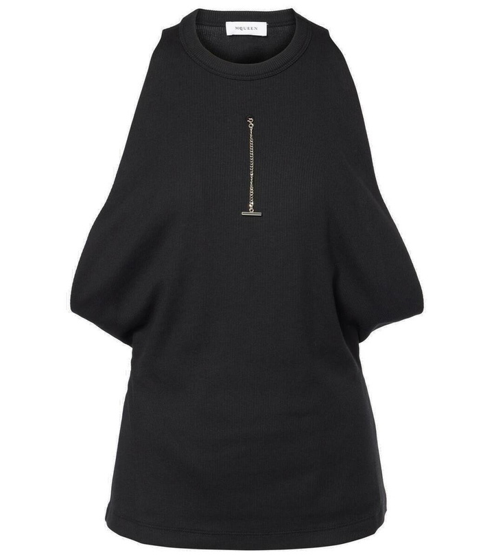Photo: Alexander McQueen Ribbed-knit tank top