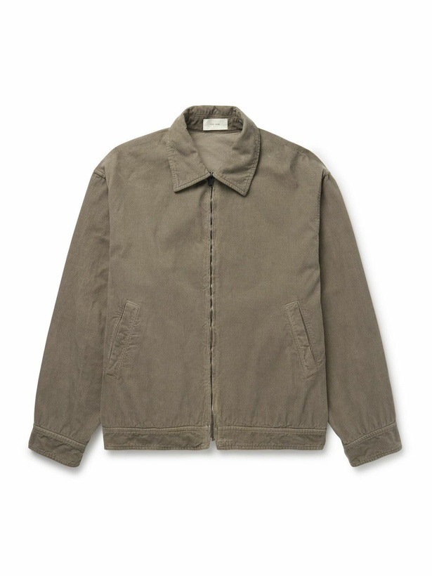 Photo: The Row - Noggu Cotton-Corduroy Jacket - Green